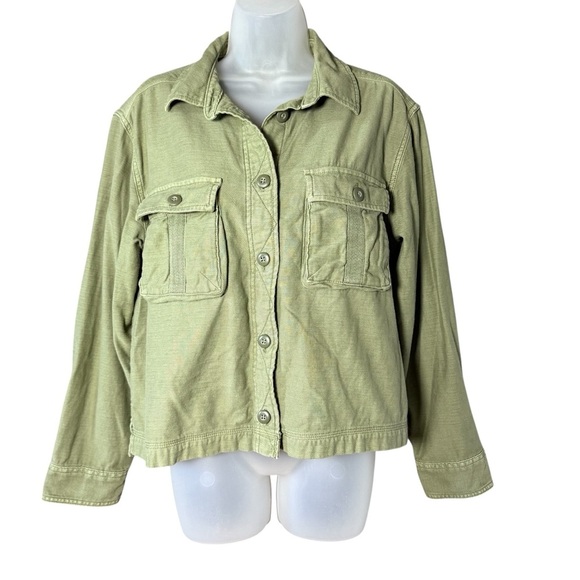 American Eagle Military Jacket Size Medium Barn Chore Coat Oversized Denim - Picture 1 of 9